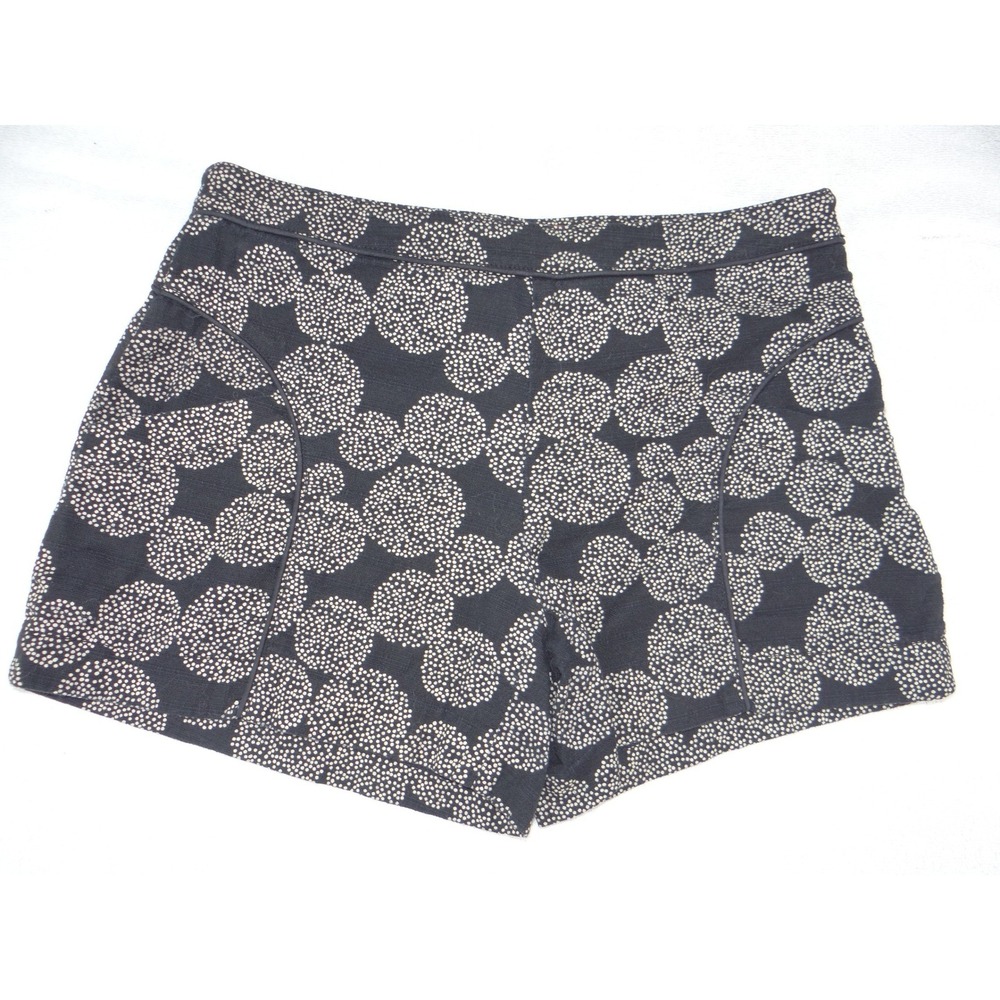 Cartonnier Anthropologie Navy Blue‎ Dotted Circle Print Shorts Size 4 3237